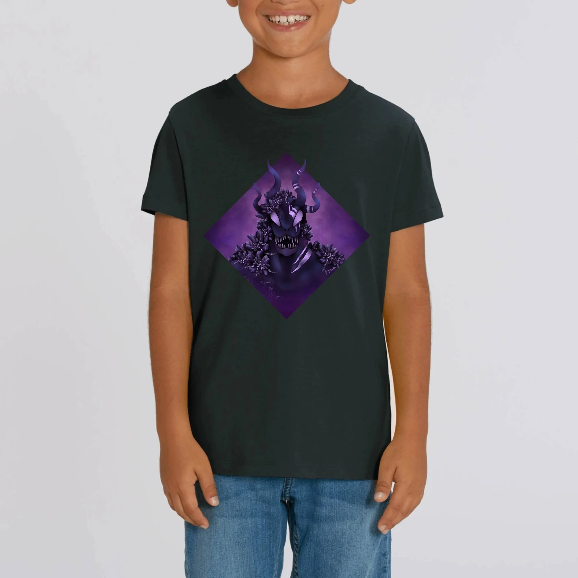Purple Monster - T-shirt Enfant Bio