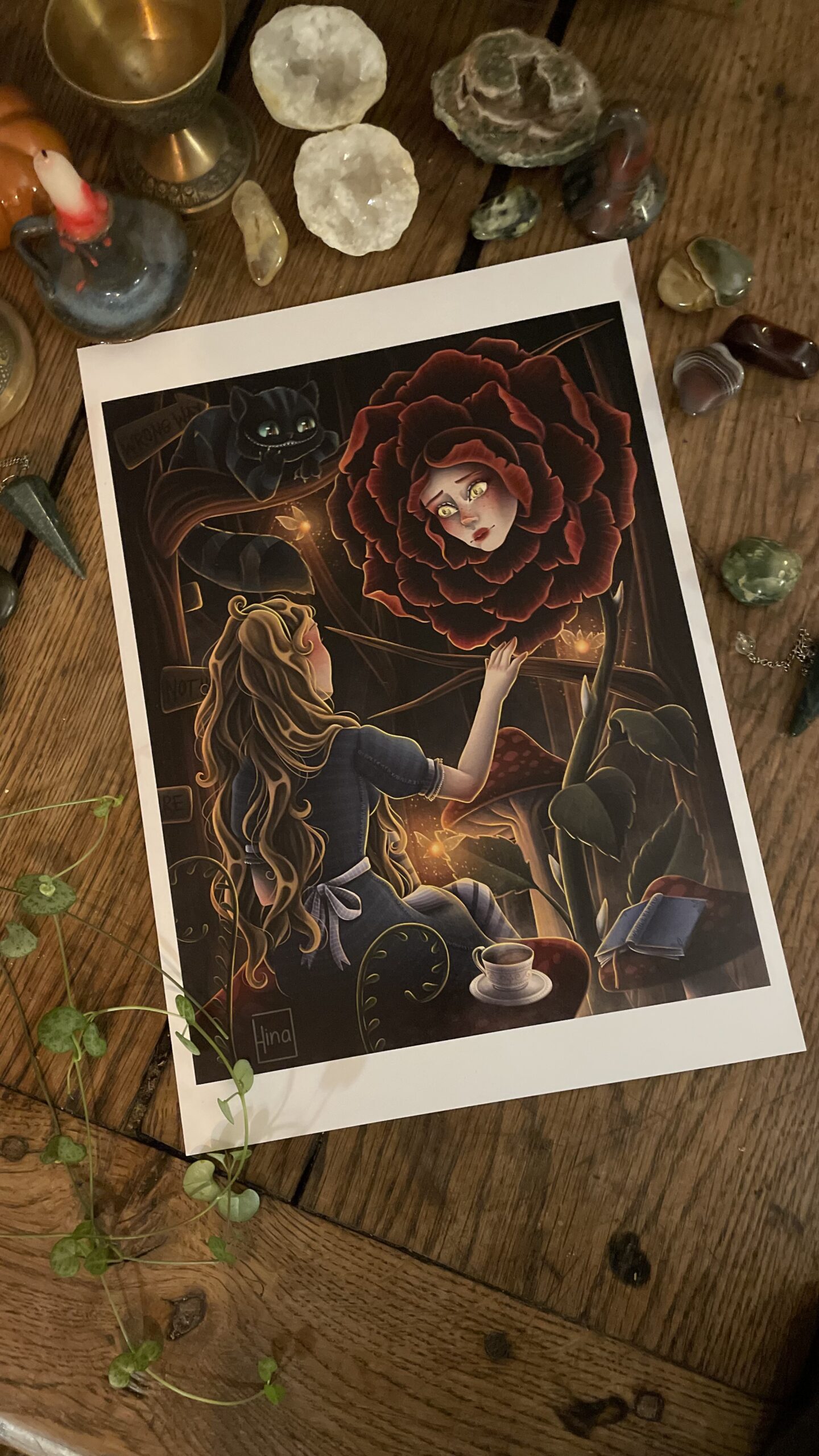 Alice et la rose par Hina-Art